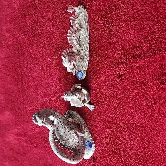 Spoontiques | Other | Set Of 3 Spoontiques Dragon Pewter Figurines ...